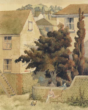 
	
		Simon Palmer, 
		British b. 1956-
		 
		The Denial; 
		 
		watercolour, signed and...
