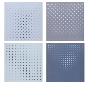 Bridget Riley CH CBE,&nbsp;British b.1931-&nbsp;Nineteen Greys, 1968;&nbsp;the set of four screenprints on paper,&nbsp;