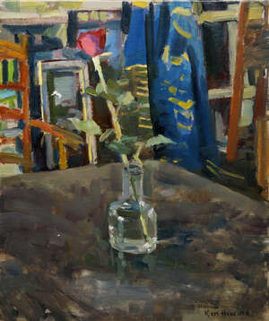 
	
		Ken Howard RA, 
		British b.1932- 
		 
		A Rose is a Rose is a Rose; 
		 
		oil on...