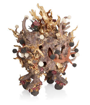 
	
		Heather Park (Contemporary), 
		 
		Sculptural open bowl and cover of coral form with...