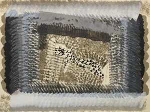 Sir Howard Hodgkin CH CBE,&nbsp;British 1932-2017,&nbsp;One Down, 1981;&nbsp;lithograph in colours,&nbsp;signed with...