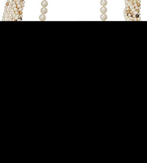 
	
		Three various cultured pearl and gem necklaces, comprising: a cultured pearl single-row...