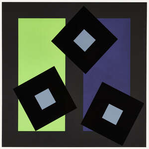 
	
		Ian Tyson, 
		British b. 1933- 
		 
		Pathway, 1974; 
		 
		screenprint in colours on...