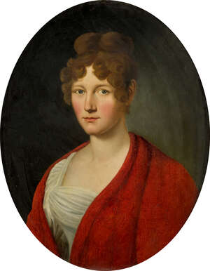 
	
		Austrian School, 
		late 18th/early 19th century- 
		 
		Portrait of a lady,...