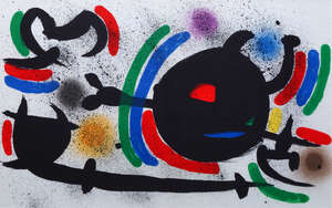 
	
		Joan Miro, Spanish 1893-1983- Lithographie Originale X; lithograph in colours, 1972, From...
