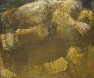 
	
		Bill Ainslie,
		South African 1934-1989-
		 
		Sleeping Figure;
		 
		oil on canvas,...