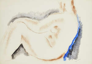 
	
		Frank Dobson RA, 
		British 1886-1963 - 
		 
		Seated Nude, c.1935; 
		 
		red chalk and...