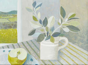 
	
		Biddy Picard, 
		British b.1922 - 
		 
		Grey Jug with Apple; 
		 
		acrylic on...