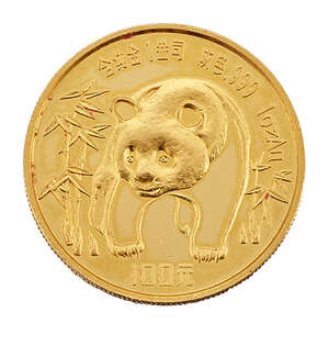 
	
		 A China gold 100 Yuan, 1986

	

