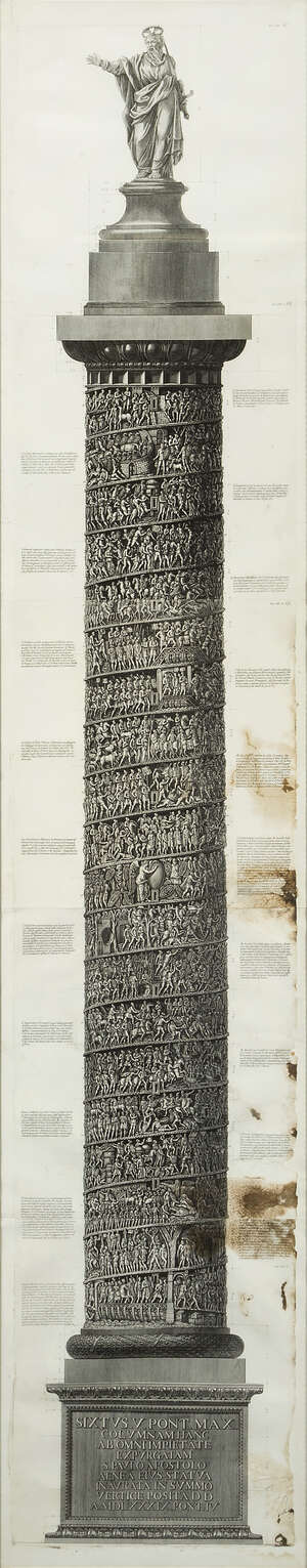 
	
		Giovanni Battista Piranesi, 
		Italian 1720-1778- 
		 
		Veduta del prospetto...