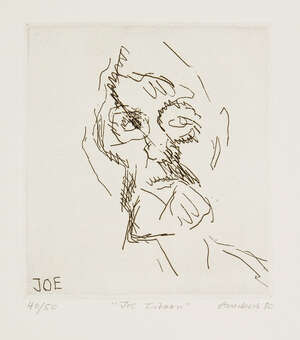 
	
		Frank Auerbach,
		German/British b.1931-
		 
		Joe Tilson [Marlborough 9], 1980;
		 
		