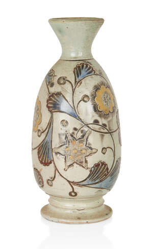 
	
		Martin Brothers, 
		Vase with stylised foliage and flower heads, circa 1890, 
		Glazed...
