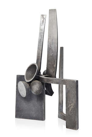
	
		Jonathan Clarke, 
		British 1961- 
		 
		Polysynthesis, 2010; 
		 
		sand cast...