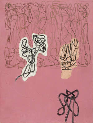 
	
		Jonathan Lasker,  
		American b.1948- 
		Untitled, 1989; 
		oil and ballpoint pen on...