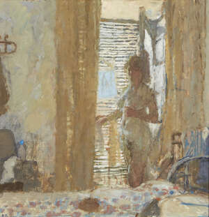 
	
		Bernard Dunstan RA,
		British 1920-2017-
		 
		The Shuttered Room, 1976;
		 
		oil on...