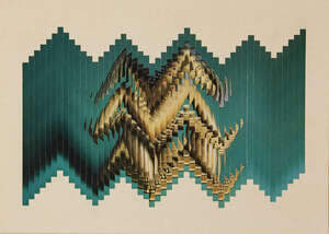 
	
		Jiri Kolar, 
		Czech 1914-2002-
		'Pozdrav z Laosu';
		rollage collage, paper stuck...