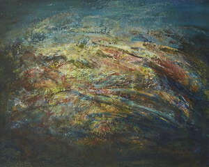 
	
		Maurice Desmond, 
		Irish b.1944- 
		 
		Landscape in Movement; 
		 
		acrylic on...