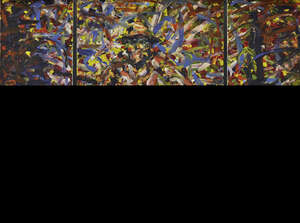 
	
		Friedemann Hahn, 
		German b.1949- 
		
		'Maler Im Licht' (Triptych), 1989;
		
		oil on...