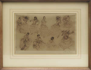 
	
		Sir William Russell Flint RA RSW PRWS, Scottish 1880-1969-
		 
		Four reclining female...