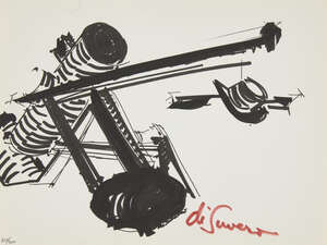 Mark di Suvero, American b. 1933- Untitled, from the New York Collection; screenprint on wove, 