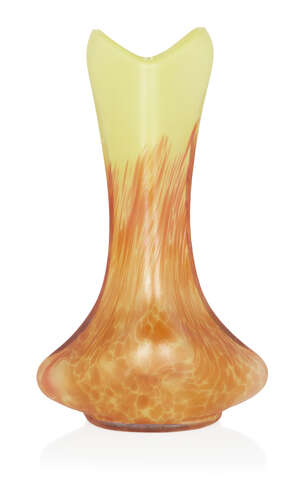 
	
		Kralik, 
		 
		Helios vase, circa 1900, 
		Irridescent glass, 
		Unsigned, 
		30cm...