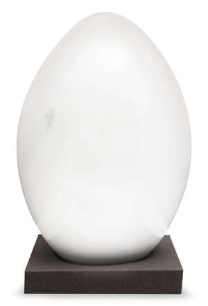 
	
		Herbert Distel, 
		Swiss b.1942- 
		 
		Ei, 1967; 
		 
		resin multiple in white, signed...