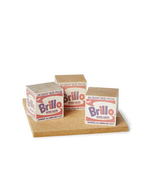 
	
		Paul St George, 
		Norwegian/British b.1955- 
		 
		 
		Brillo Boxes, after Andy...