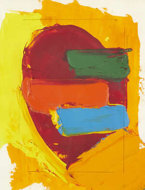 
	
		John HoylandRA, 
		British 1934-2011-
		
		Composition for the Deck of Cards, 1976; 
		