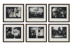 Ana Maria Pacheco,&nbsp;Brazilian, b.1943,&nbsp;
'The Perils of Faith', 1990;&nbsp;
A set of six monochrome...