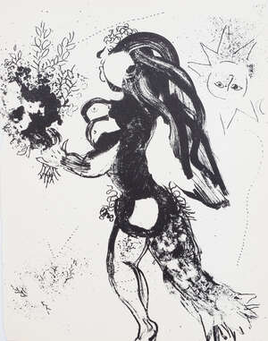 Marc Chagall, 
		Russian/French 1887-1985- 
		Offering, 1960; 
		ten lithographs on wove paper, each sheet 32 x 24 cm (unframed)(10)(ARR)