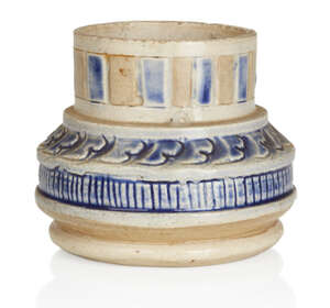
	
		Robert Wallace Martin, 
		 
		Squat inkwell, circa 1877-1885, 
		Glazed stoneware,...