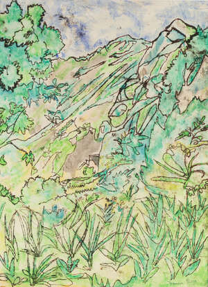
	
		Sir Francis Rose, 
		British 1909-1979 - 
		 
		Andorra; 
		 
		ink and offset...