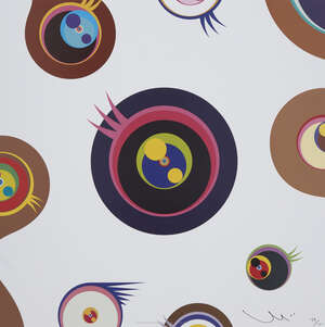 
	
		Takashi Murakami, 
		Japanese b.1962- 
		 
		Jellyfish Eyes- White 1, 2006; 
		 
		