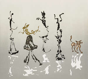 
	
		Barry Flanagan, 
		British 1941-2009- 
		
		Milieu, 1994; 
		 
		aquatint and relief in...