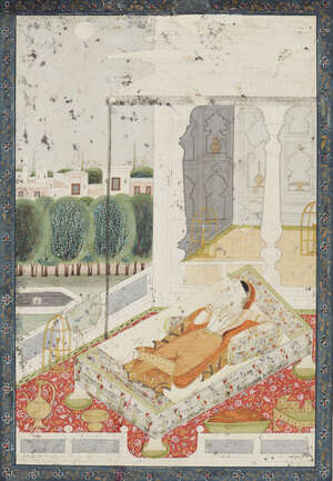 
	
		A group of four Indian paintings, including a portrait of Maharaj Amar Singh of Patyala...
