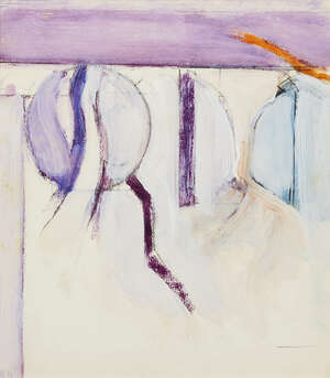 
	
		Adrian Heath, 
		British 1920-1992- 
		 
		Purple abstract; 
		 
		gouache and...