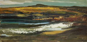 
	
		Donald McIntyre RCA,
		British 1923-2009-
		 
		The Wave, Porth Cwyfan;
		 
		oil on...