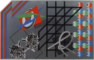
	
		Peter Philips, 
		British b.1939- 
		 
		Doublebubblebrain, 1968; 
		 
		screenprint in...
