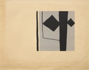 Robert Adams,&nbsp;British 1917-1984,&nbsp;Composition;&nbsp;screenprint on paper,&nbsp;signed, titled and numbered...