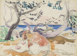 
	
		HenriCharlesManguin, 
		
		French 1874-1949- 
		 
		La Sieste, circa 1940; 
		 
		