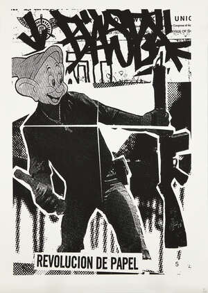 
	
		Bäst, 
		American Contemporary- 
		 
		Revolucion de Papel,2003; 
		 
		screenprint on...