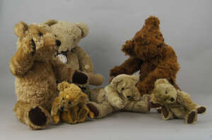 
	
		A teddy bear by Howell, applied with a label, Bears that are special, 53cm high, ...
