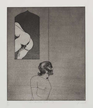 
	
		Dame Elisabeth Frink CH DBE RA,
		British 1930-1993-
		 
		The Millers Tale I [Wiseman...