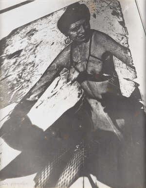 
	
		Nigel Henderson, 
		British 1917-1985- 
		 
		Linda Provocative, 1977; 
		 
		mixed...