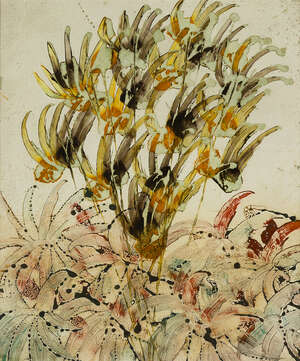 
	
		Sir Sidney Nolan OM AC RA, 
		Australian/ British 1917-1992- 
		 
		Flowers, 1970; 
		