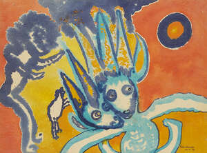 
	
		Dr Grace W Pailthorpe, 
		British 1883-1971-
		Surrealist composition, 1967;
		