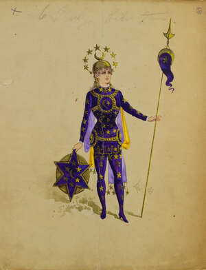 
	
		William John Charles Pitcher, British, 1858-1925, a folio of thirty three ballet costume...