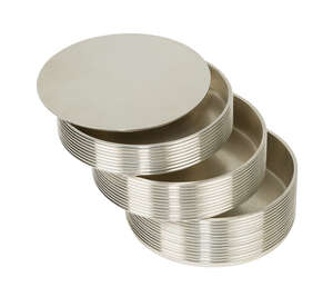 
	
		Christofle (French), a cantilever silver plated box 
		c. after 1983, impressed marks to...