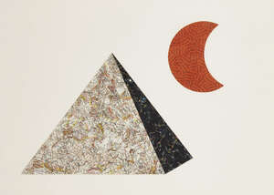 
	
		Jiri Kolar, 
		Czech 1914-2002- 
		 
		Dreaming Earth, 1979;
		 
		chiasmage, paper laid...