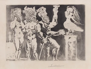 Pablo Picasso,&nbsp;Spanish 1881-1973,&nbsp;Chez la Pythie-Harpie, from the Vollard Suite, 1934-39;&nbsp;etching...